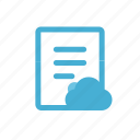 cloud, data, document, file