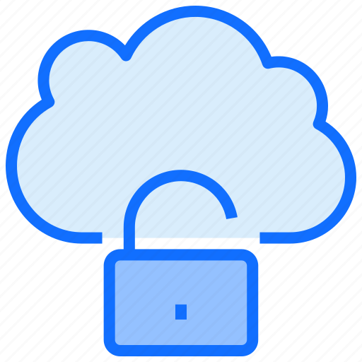 Cloud, computing, unlock, open icon - Download on Iconfinder