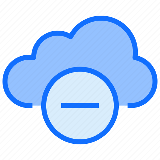Cloud, computing, minus, remove, delete icon - Download on Iconfinder