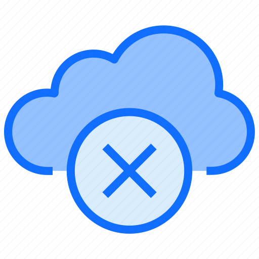 Cloud, computing, cross, cancel, no icon - Download on Iconfinder