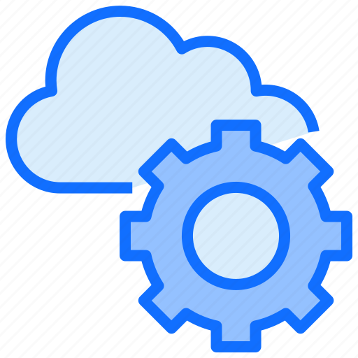 Cloud, computing, setting, configuration, preference, gear icon - Download on Iconfinder