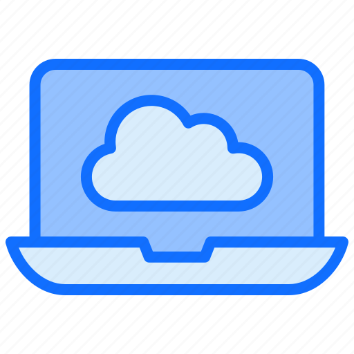 Cloud, computing, server, network, data, laptop icon - Download on Iconfinder