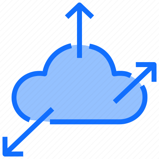 Cloud, computing, sharing, data, server, arrows icon - Download on Iconfinder