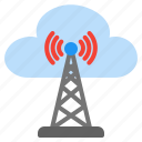 antenna, signal, connection, communication, internet, cloud, tower