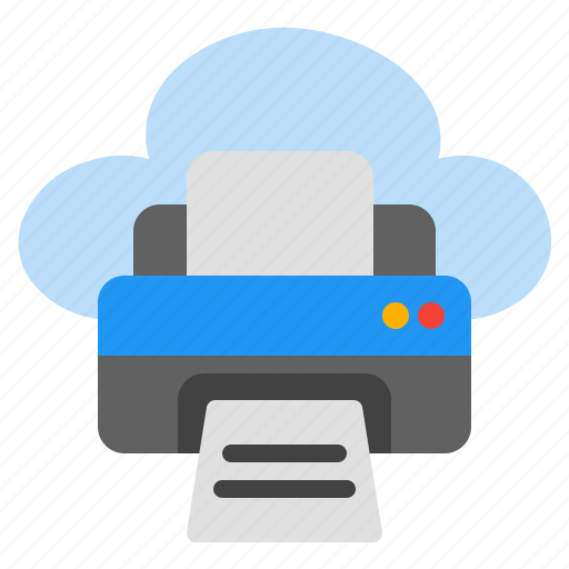 Print, printer, paper, page, document, sheet, cloud icon - Download on Iconfinder