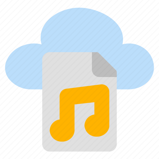 Music, sound, audio, multimedia, player, song, cloud icon - Download on Iconfinder