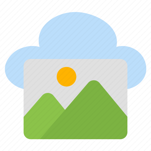 Photo, picture, image, photography, gallery, file, cloud icon - Download on Iconfinder