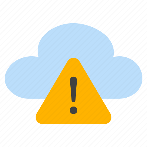 Error, warning, alert, danger, attention, caution, cloud icon - Download on Iconfinder