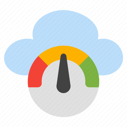Speedometer, dashboard, performance, speed, meter, cloud, data icon - Download on Iconfinder