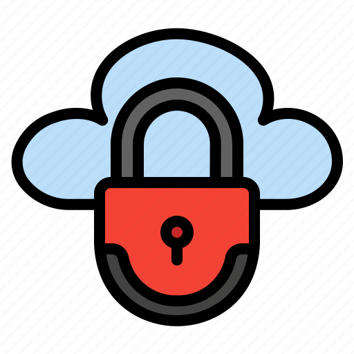 Padlock, lock, security, protection, password, key, cloud icon - Download on Iconfinder