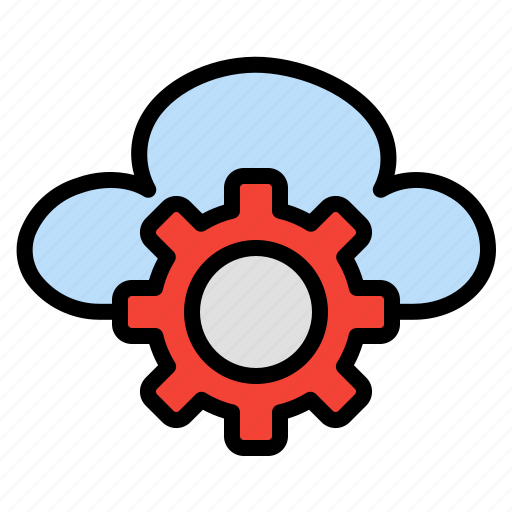 Cloud, settings, options, preferences, computing, configuration, gear icon - Download on Iconfinder