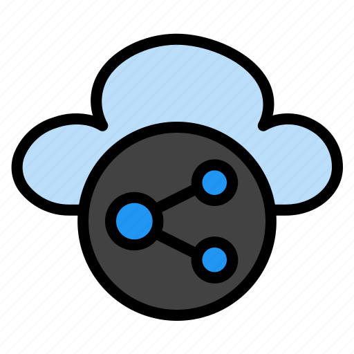 Cloud, sharing, computing, file, document, data, connection icon - Download on Iconfinder