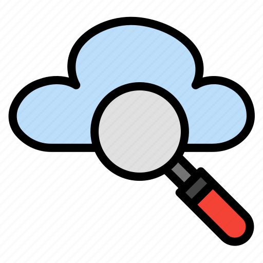 Search, find, magnifier, magnifying glass, optimization, internet, cloud icon - Download on Iconfinder
