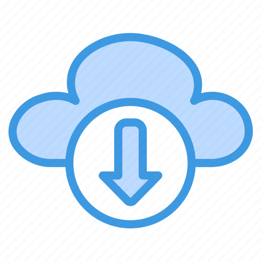 Cloud, download, arrow, down, file, document, database icon - Download on Iconfinder