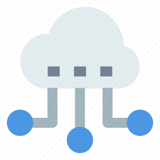 Cloud computing, cloud network, cloud storage, remote server, saas icon - Download on Iconfinder