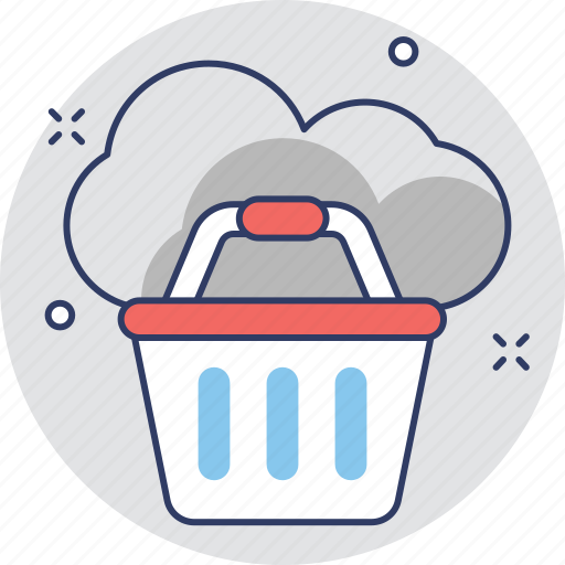 Basket, cloud, estore, online shopping, shopping icon - Download on Iconfinder