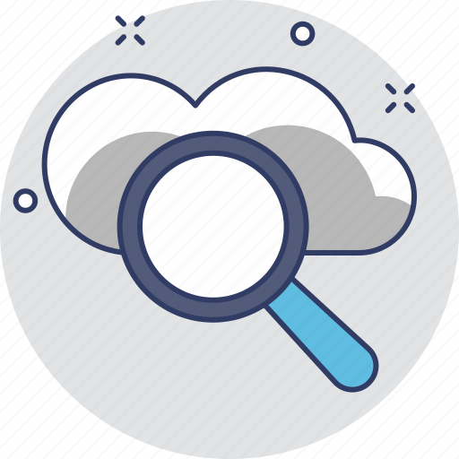 Browsing, cloud, cloud computing, cloud search, magnifier icon - Download on Iconfinder