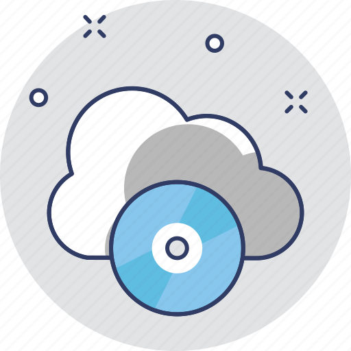 Cd, cloud, cloud storage, media, multimedia icon - Download on Iconfinder