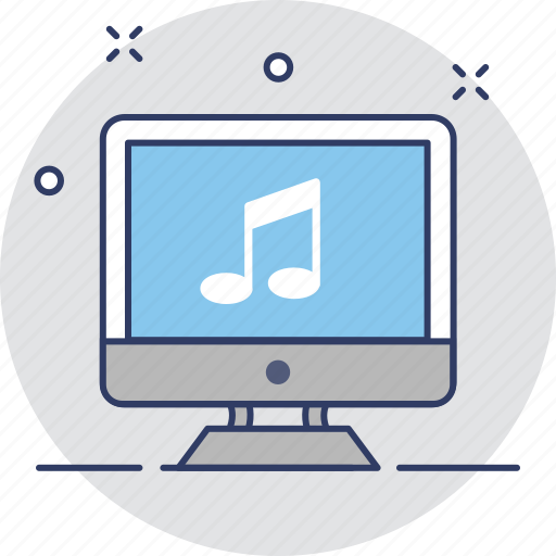 Media, monitor, music, screen, song icon - Download on Iconfinder
