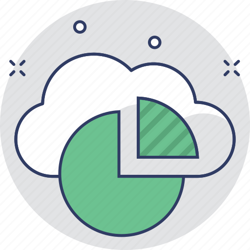 Analytics, cloud, online graph, pie chart, pie graph icon - Download on Iconfinder