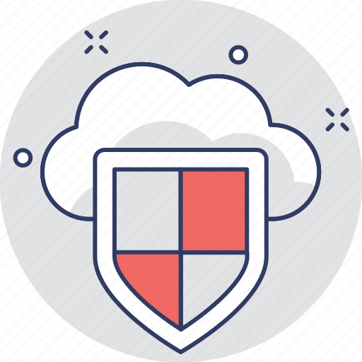 Cloud computing, cloud security, firewall, security, shield icon - Download on Iconfinder