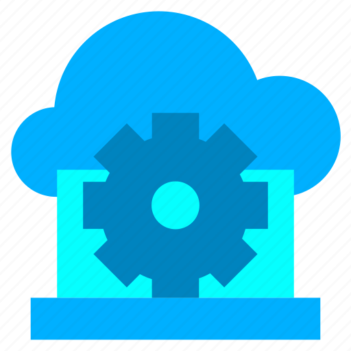 Cloud, internet, laptop, settings, website icon - Download on Iconfinder