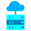 cloud, internet, server, database 