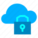 cloud, internet, private, lock