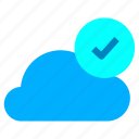 cloud, connected, internet, check, tick