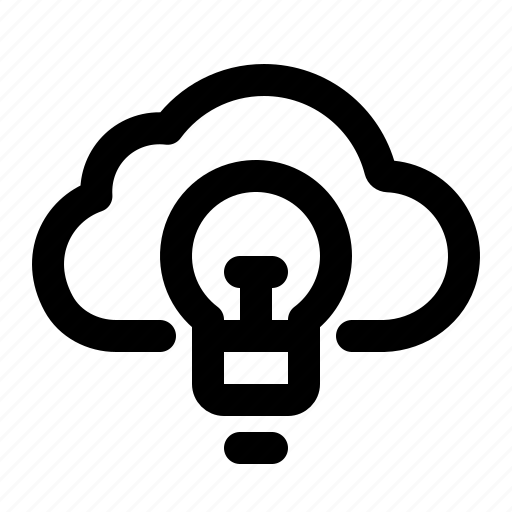 Cloud, computing, bulb, solution, idea, service icon - Download on Iconfinder