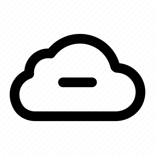 Cloud, computing, remove, minus, data, storage icon - Download on Iconfinder