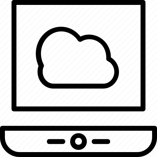 Cloud, cloud drive, connection, laptop, network icon - Download on Iconfinder