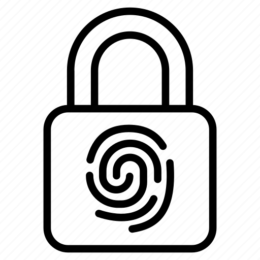 Security, password, identification, fingerprint, lock icon - Download on Iconfinder