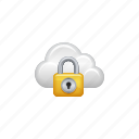 cloud, cloud computing, computing, lock, password, security