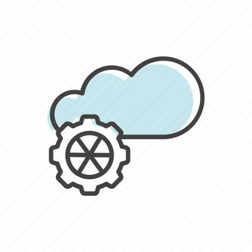 Cloud, line, settings, technology, thin icon - Download on Iconfinder