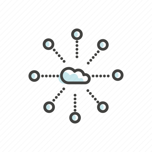 Cloud, connection, device, line, management, technology, thin icon - Download on Iconfinder