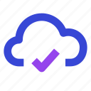 cloud, check, validation, verification, confirmation, acceptance, approval