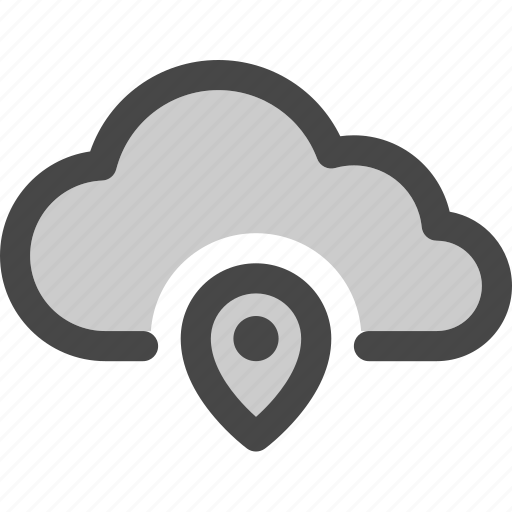 Cloud, computing, data, location, map, pin, storage icon - Download on Iconfinder