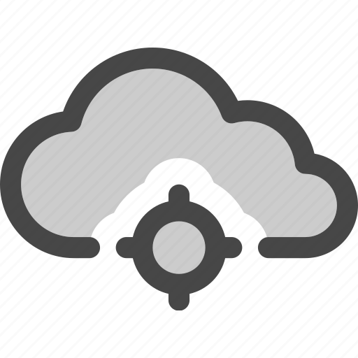 Cloud, computing, data, locating, map, position, storage icon - Download on Iconfinder