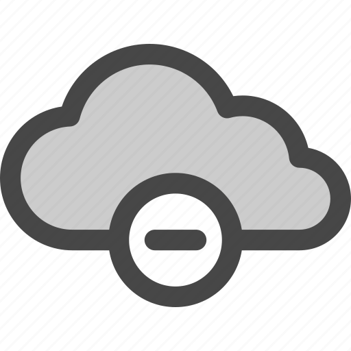 Cloud, computing, delete, internet, minus, reduce, storage icon - Download on Iconfinder