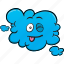 cloud, emoji, face, hosting, saas, smiley 
