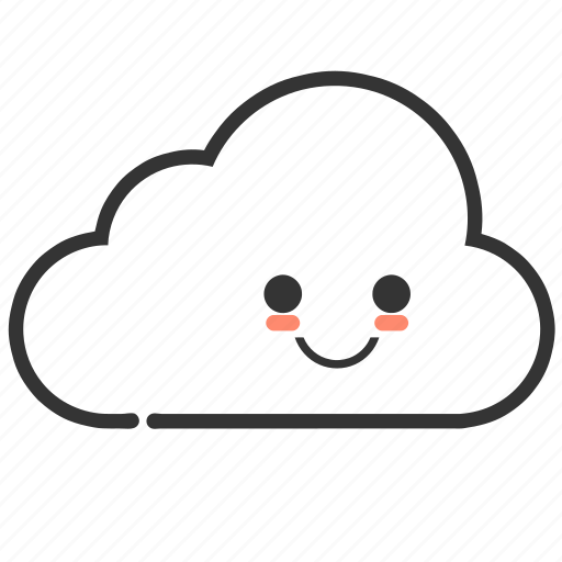 Download Cloud, clouds, cloudy, emoji, emoticons, weather icon