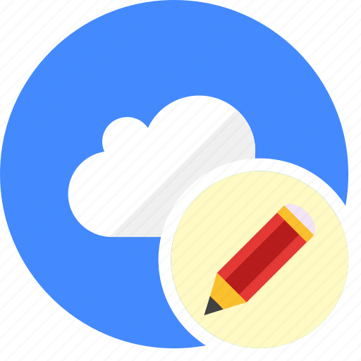 Cloud, cluouding, edit, pen, write icon - Download on Iconfinder