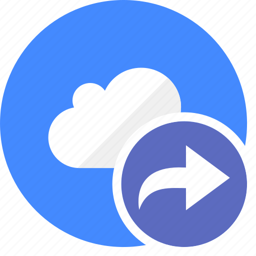 Arrow, cloud, cluouding, direction, redo icon - Download on Iconfinder