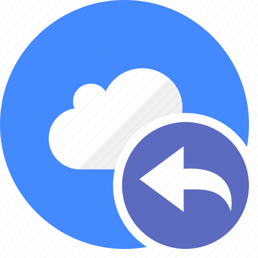 Arrow, back, cloud, cluouding, direction, left, undo icon - Download on Iconfinder
