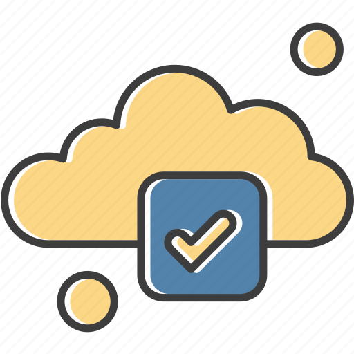 Cloud, tick, weather icon - Download on Iconfinder