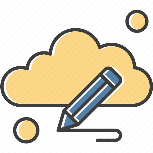 Cloud, pen, weather icon - Download on Iconfinder