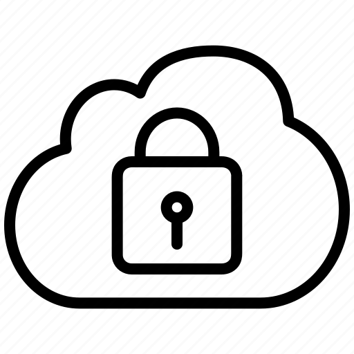 Cloud, locked, lock, safe, security, block, blocked icon - Download on Iconfinder