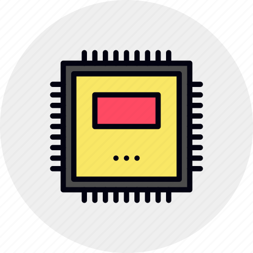 Chip, computer, cpu, hardware, microchip, processing, processor icon - Download on Iconfinder