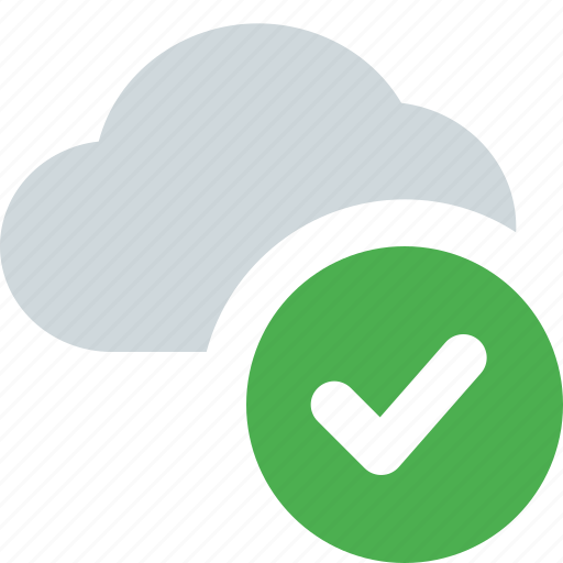 Cloud, check, network, tick mark icon - Download on Iconfinder